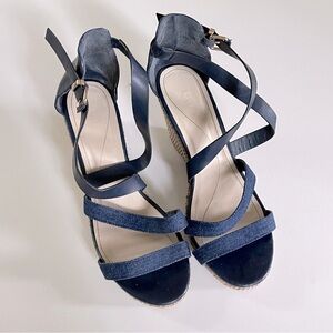 Navy Strappy Sandals